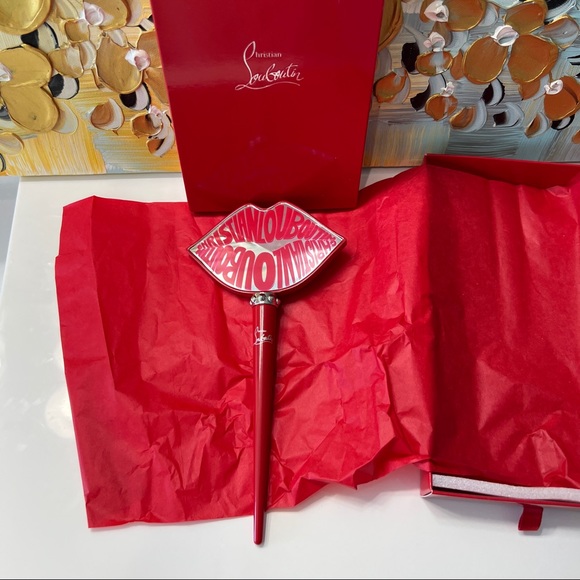 Christian Louboutin Lip Handheld Mirror - Picture 2 of 6